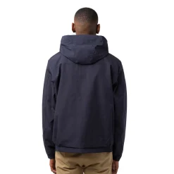 Outlet Giacca a vento da uomo blu con tasche e cappuccio rimovibile Corse Uomo Abbigliamento Ducati|Giacche E Cappotti Uomo