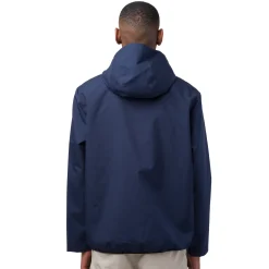 Sale Giacca a vento da uomo Blu impermeabile con cappuccio e tasche Uomo Giacche E Cappotti Uomo|Abbigliamento Sportivo Uomo