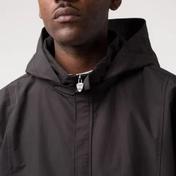 Clearance Giacca a vento da uomo nera con tasche e cappuccio rimovibile Corse Uomo Abbigliamento Ducati|Abbigliamento Sportivo Uomo