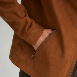 Clearance Giacca biker in similpelle marrone da uomo Uomo Giacche E Cappotti Uomo|Abbigliamento Moda Uomo