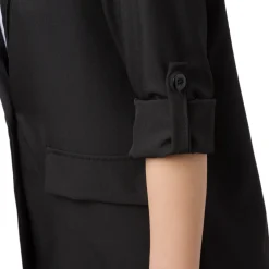 Giacca Blazer nera da Donna con dettaglio risvolto Donna Giacche E Cappotti Donna|Abbigliamento Moda Donna