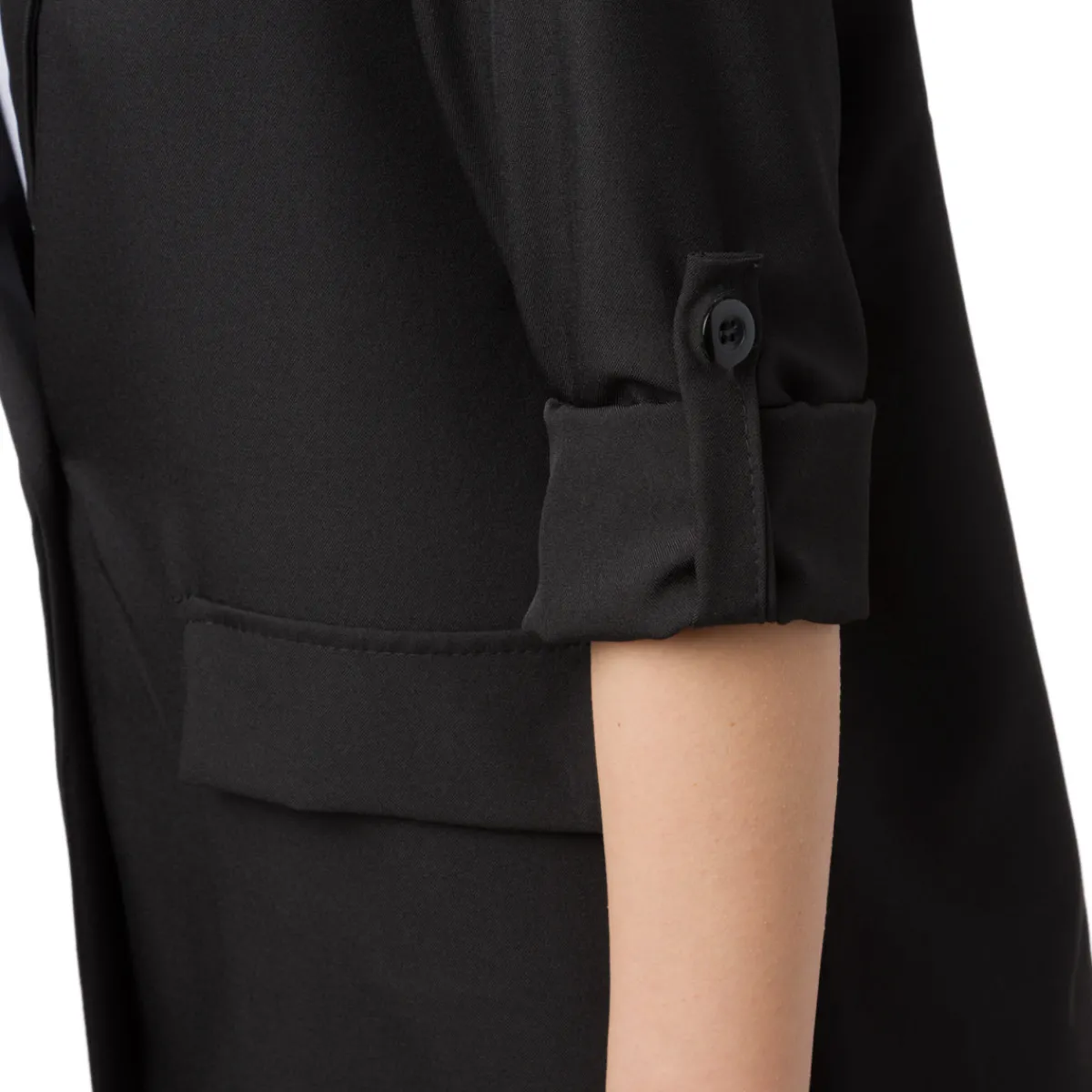 Giacca Blazer nera da Donna con dettaglio risvolto Donna Giacche E Cappotti Donna|Abbigliamento Moda Donna