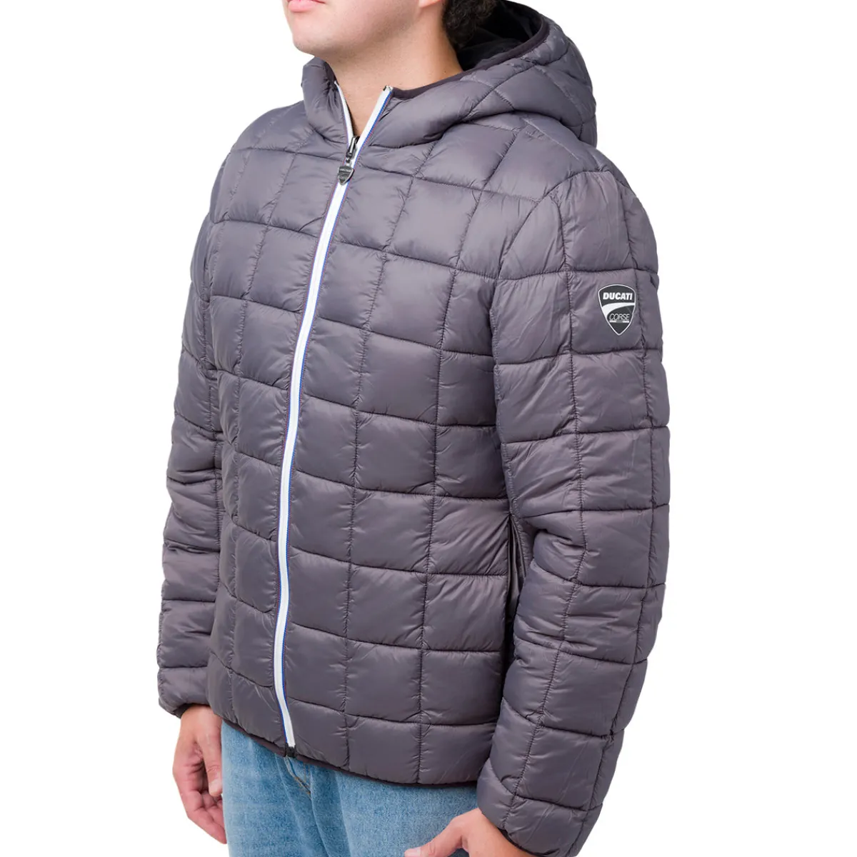 Best Giacca corta da uomo con design reversibile nero e grigio Corse Uomo Abbigliamento Ducati|Giacche E Cappotti Uomo