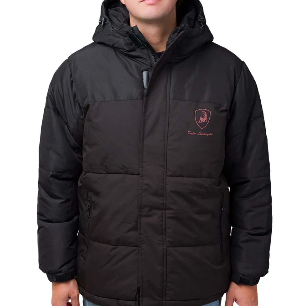 New Giacca da uomo nera con cappuccio e logo Uomo Giacche E Cappotti Uomo|Abbigliamento Sportivo Uomo