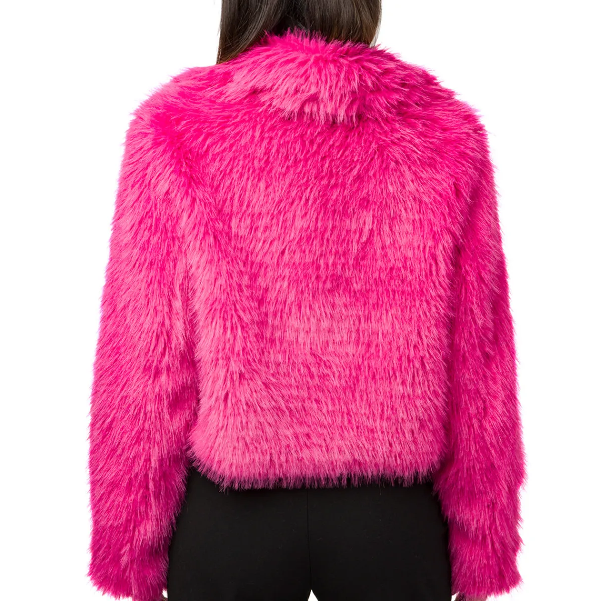 Discount Giacca pelliccia sintetica fucsia da Donna Donna Giacche E Cappotti Donna|Abbigliamento Moda Donna