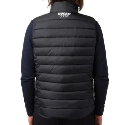 Discount Gilet imbottito da uomo nero con logo Corse Uomo Abbigliamento Ducati|Giacche E Cappotti Uomo