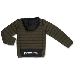 Hot Giubbino da ragazzo verde militare con logo Abbigliamento Ducati