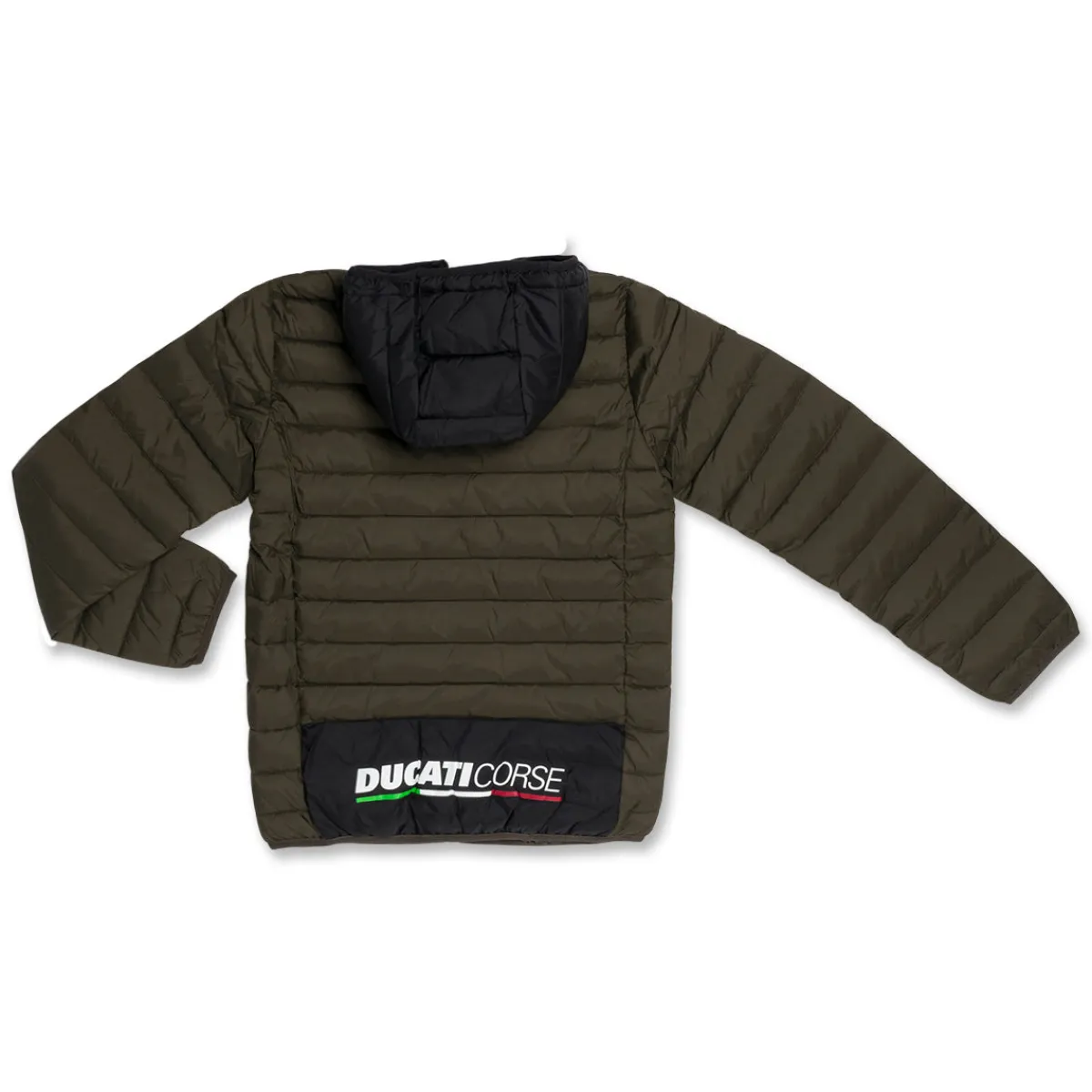 Hot Giubbino da ragazzo verde militare con logo Abbigliamento Ducati