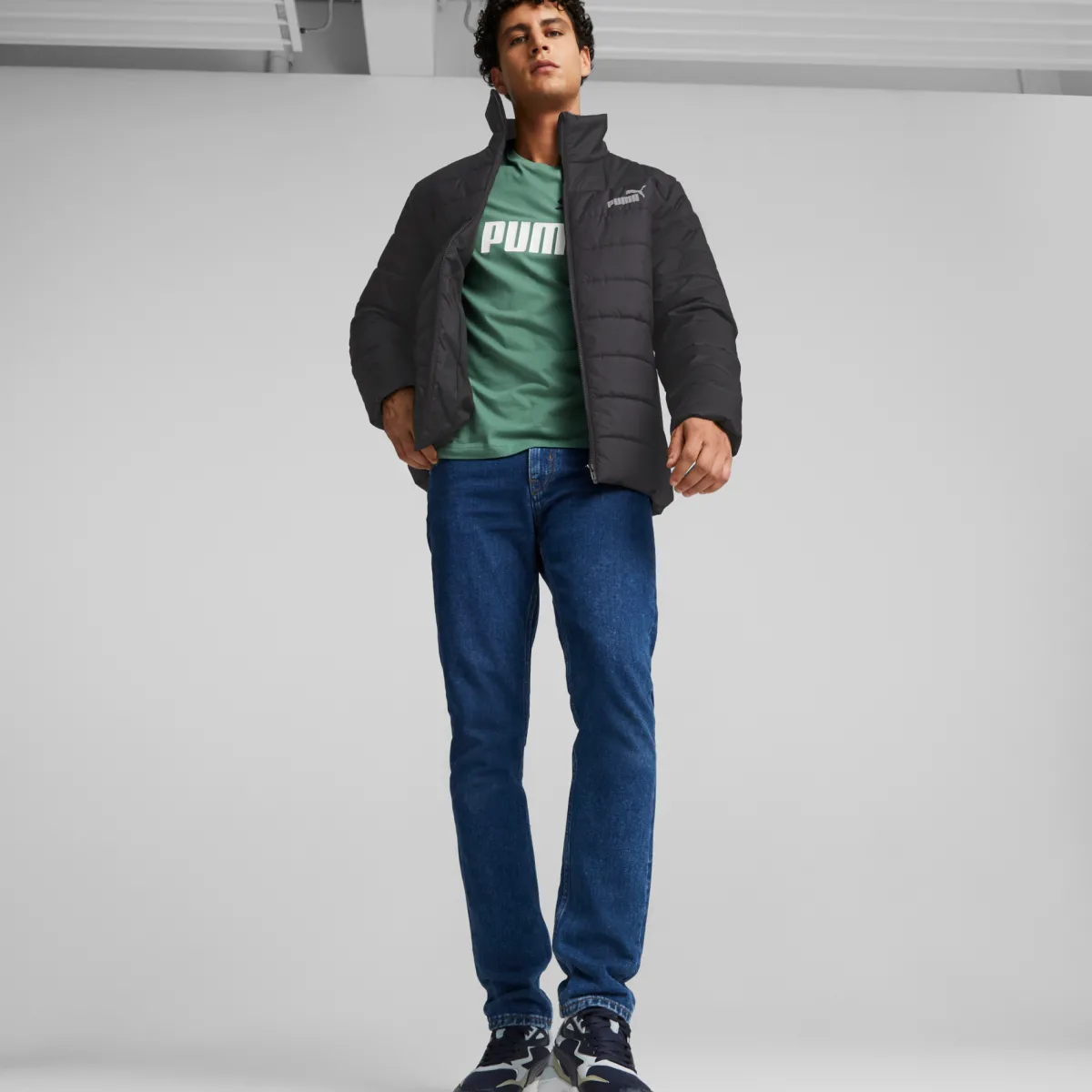 Best Giubbino uomo nero con logo a contrasto Uomo Abbigliamento Puma|Giacche E Cappotti Uomo