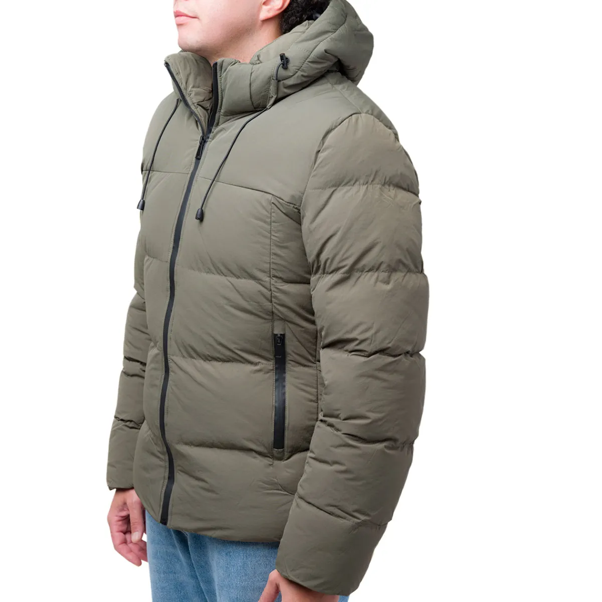 Outlet Giubbotto da uomo verde militare con cappuccio Uomo Giacche E Cappotti Uomo|Abbigliamento Moda Uomo