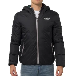 Online Giubbotto Double-Face Uomo nero e verde con cappuccio Corse Uomo Abbigliamento Ducati|Giacche E Cappotti Uomo