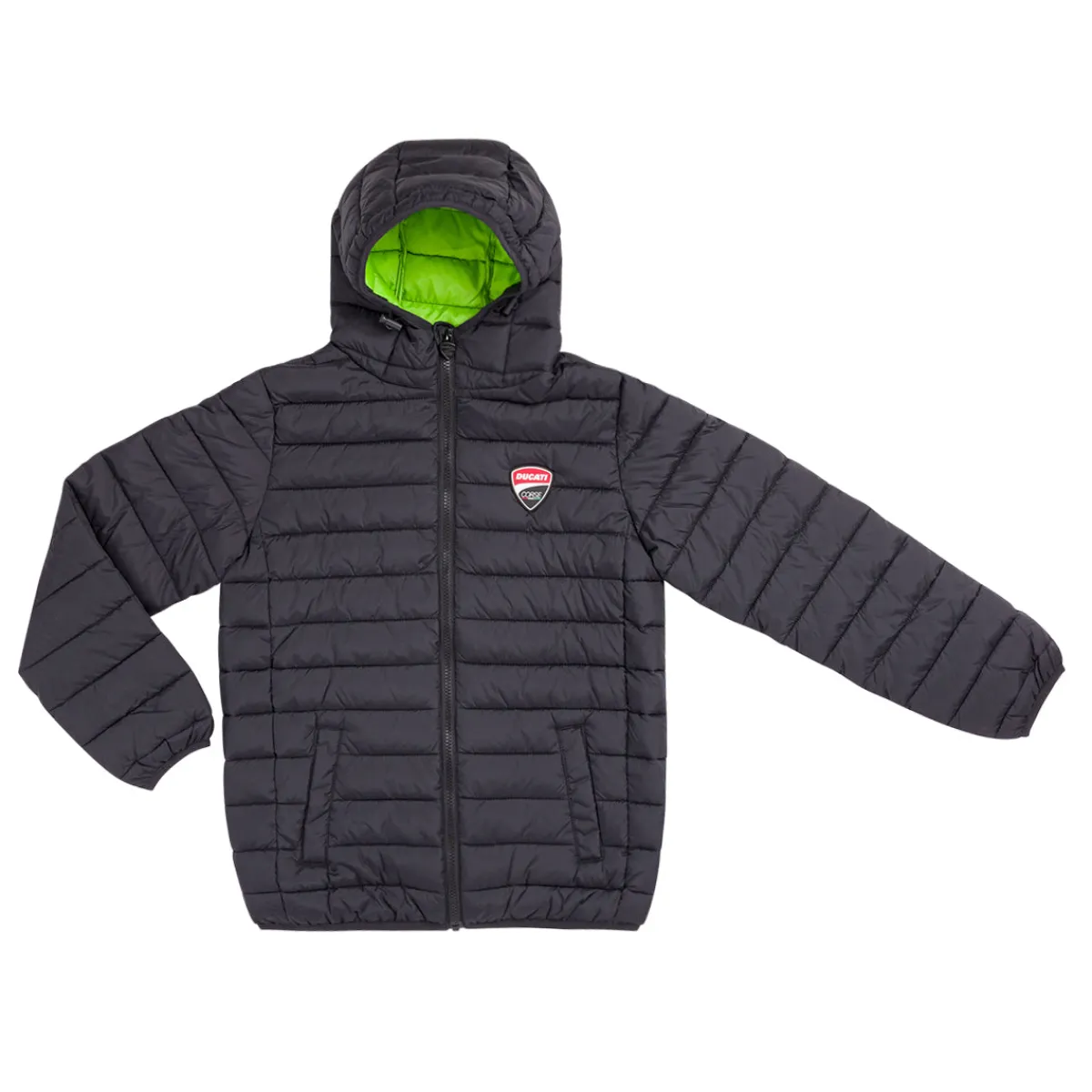 Clearance Giubbotto nero da Ragazzo con interno verde e logo Corse Bambino Abbigliamento Ducati|Pantaloni Bambino