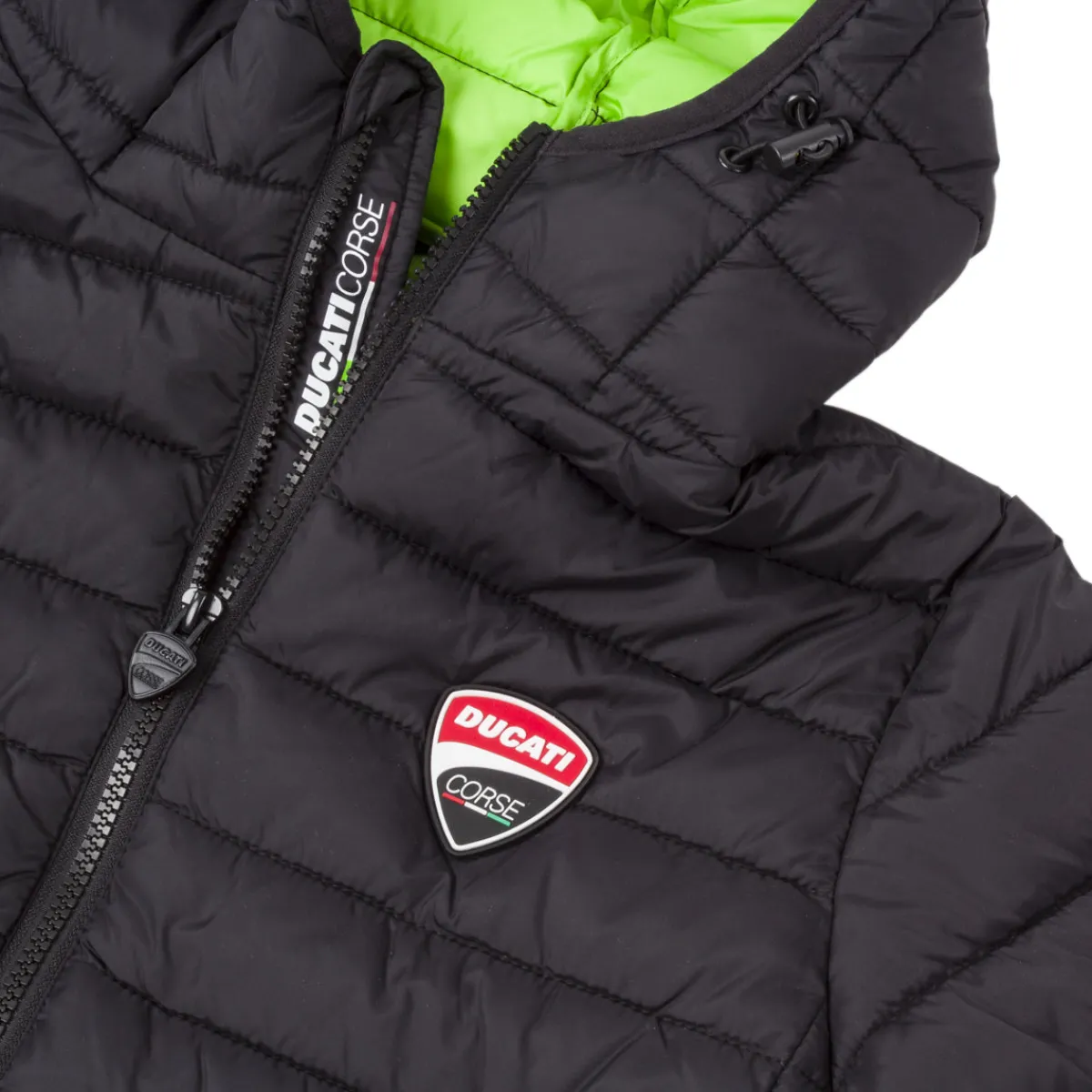 Clearance Giubbotto nero da Ragazzo con interno verde e logo Corse Bambino Abbigliamento Ducati|Pantaloni Bambino