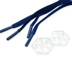 Online Lacci elastici con sistema bloccaggio regolabile blu Donna Solette E Lacci|Solette E Lacci