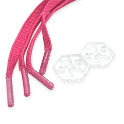 Lacci elastici con sistema bloccaggio regolabile fucsia Donna Solette E Lacci|Solette E Lacci