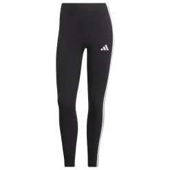 Sale Leggings neri da Donna con bande laterali e logo sul lato Donna Abbigliamento Adidas|Gonne E Pantaloni