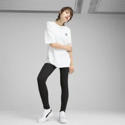 New Leggings neri da Donna con logo frontale ESS Small No. 1 Donna Abbigliamento Puma|Gonne E Pantaloni