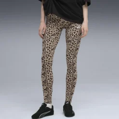 Outlet Leggings stampa animalier leopardata da Donna Donna Abbigliamento Puma|Gonne E Pantaloni