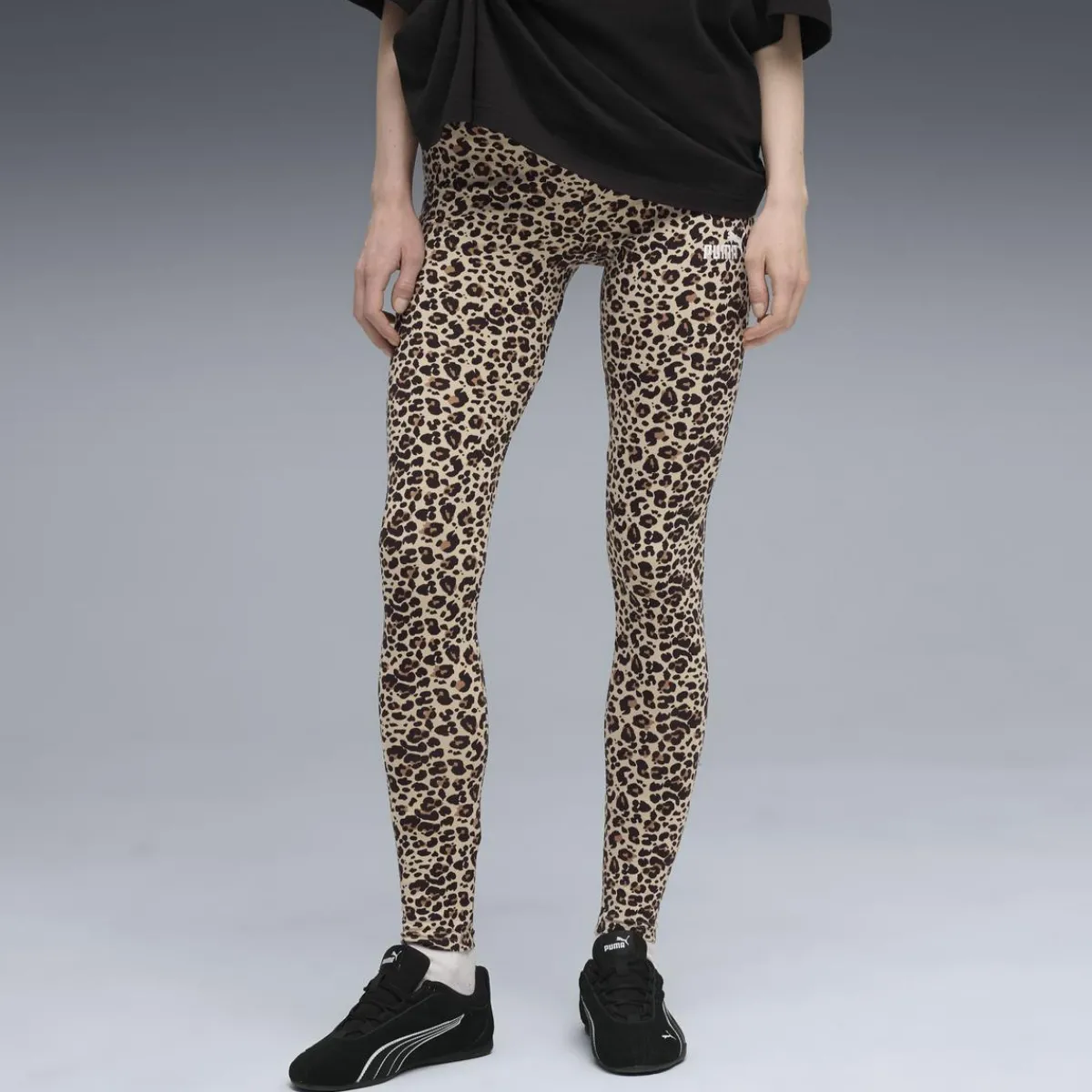 Outlet Leggings stampa animalier leopardata da Donna Donna Abbigliamento Puma|Gonne E Pantaloni