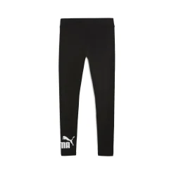 Outlet Leggins sportivi neri da donna in cotone con logo a contrasto Donna Abbigliamento Puma|Gonne E Pantaloni