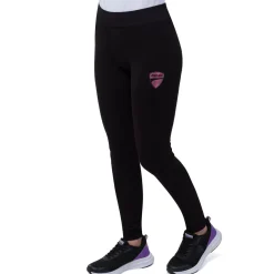 Online Leggins sportivi neri da Donna in cotone con logo Corse Donna Abbigliamento Ducati|Gonne E Pantaloni