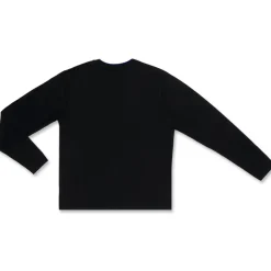 Hot Maglia girocollo da uomo nera con logo Uomo Abbigliamento Moda Uomo