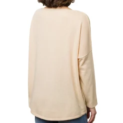 Sale Maglioncino girocollo da donna beige Donna Abbigliamento Moda Donna