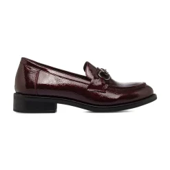 Online Mocassini bordeaux da Donna con dettaglio metallo Donna Mocassini Donna