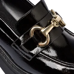 Best Mocassini chunky da donna neri effetto vernice Donna Mocassini Donna