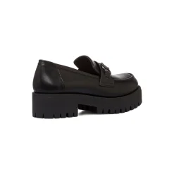 New Mocassini chunky da donna neri con fibbia Donna Mocassini Donna