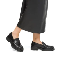 Sale Mocassini chunky da donna neri con borchie Donna Mocassini Donna