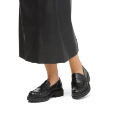 Sale Mocassini chunky da donna neri con borchie Donna Mocassini Donna