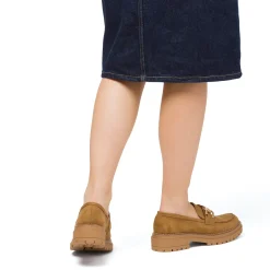 Best Mocassini chunky da donna marroni con fibbia Donna Mocassini Donna