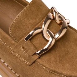 Best Mocassini chunky da donna marroni con fibbia Donna Mocassini Donna