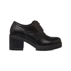 Mocassini chunky da donna neri con tacco Donna Mocassini Donna