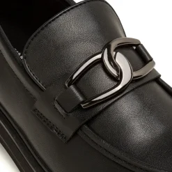 New Mocassini chunky neri da donna con morsetto Donna Mocassini Donna