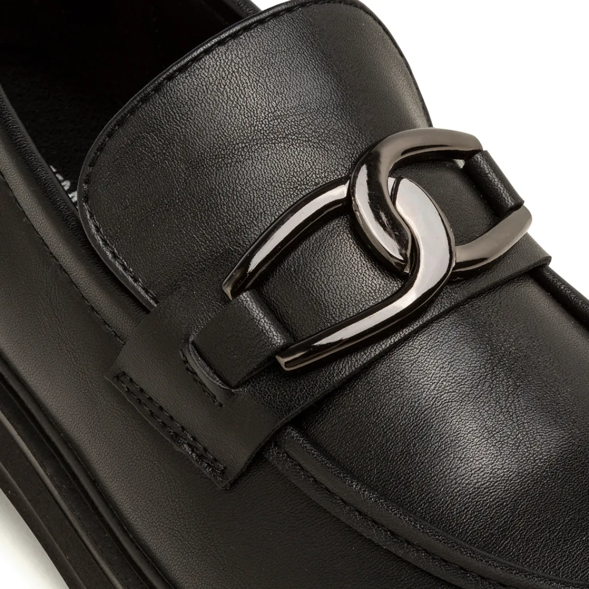 New Mocassini chunky neri da donna con morsetto Donna Mocassini Donna