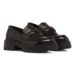 Clearance Mocassini chunky neri da Donna con dettaglio catena Donna Mocassini Donna