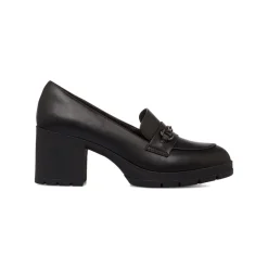 Discount Mocassini comfort neri con tacco da donna Donna Scarpe Comfort|Mocassini Donna