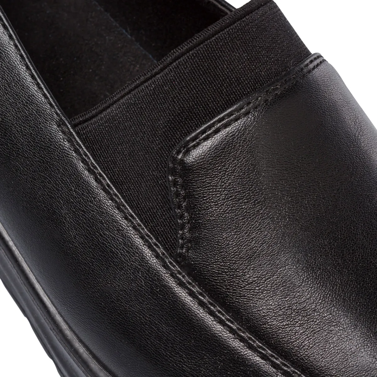 Discount Mocassini comfort neri da Donna con zeppa Donna Scarpe Comfort|Mocassini Donna