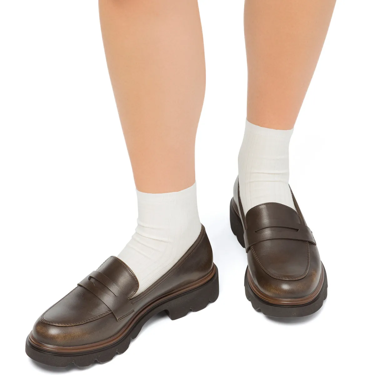 Discount Mocassini da donna marroni vintage Donna Mocassini Donna