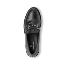 Hot Mocassini da donna neri con morsetto Donna Mocassini Donna