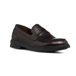 Mocassini eleganti bordeaux effetto vintage da uomo Uomo Scarpe Eleganti Uomo|Mocassini Uomo