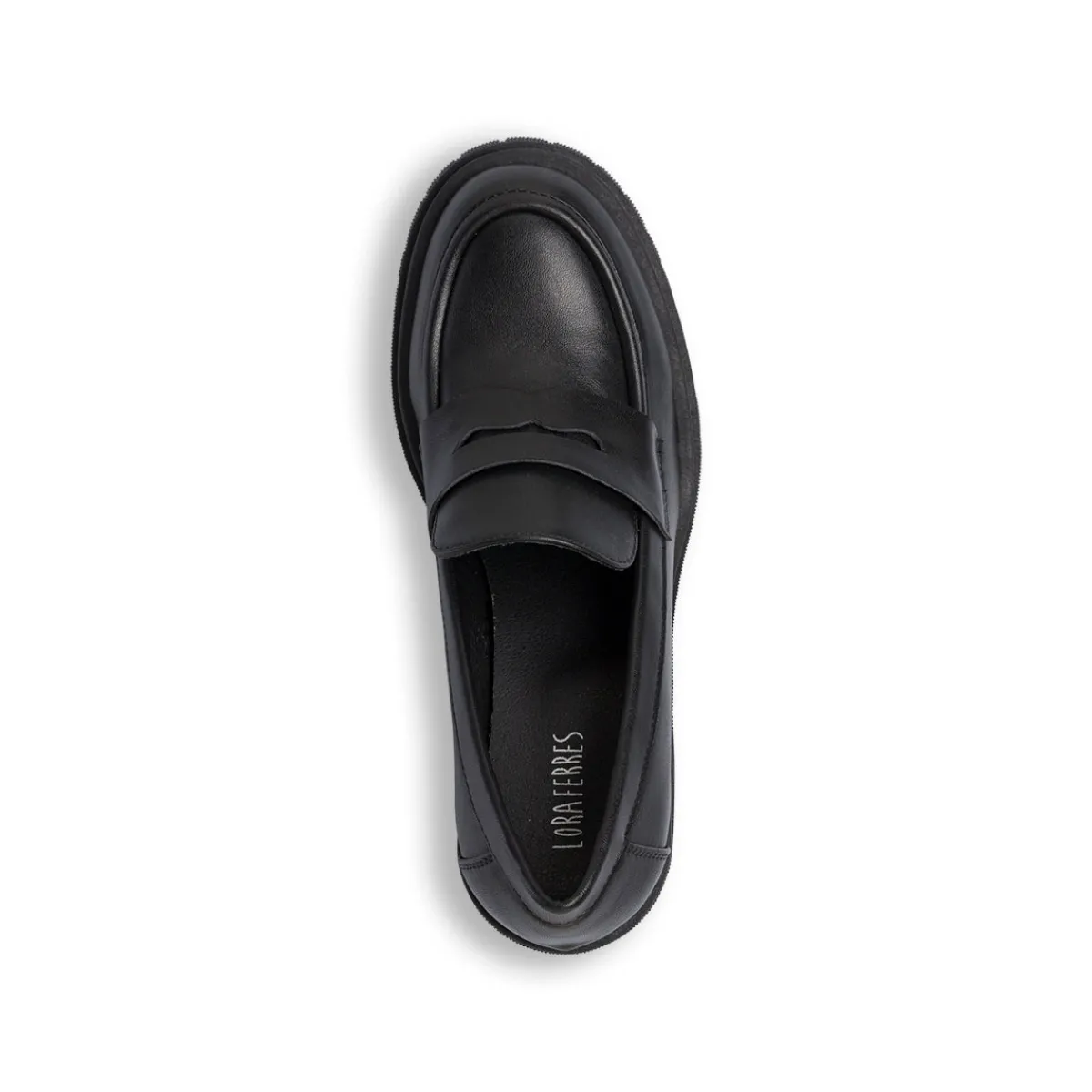 Clearance Mocassini loafer neri da Donna con tacco 5 cm Donna Mocassini Donna