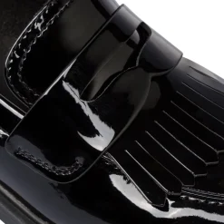 Hot Mocassini nere da Donna con frange Donna Mocassini Donna