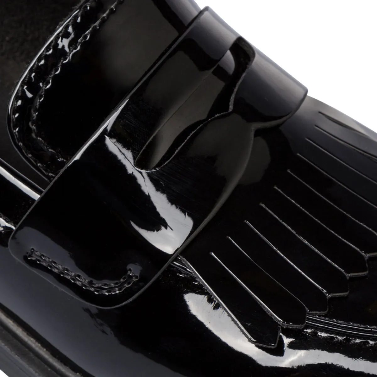 Hot Mocassini nere da Donna con frange Donna Mocassini Donna