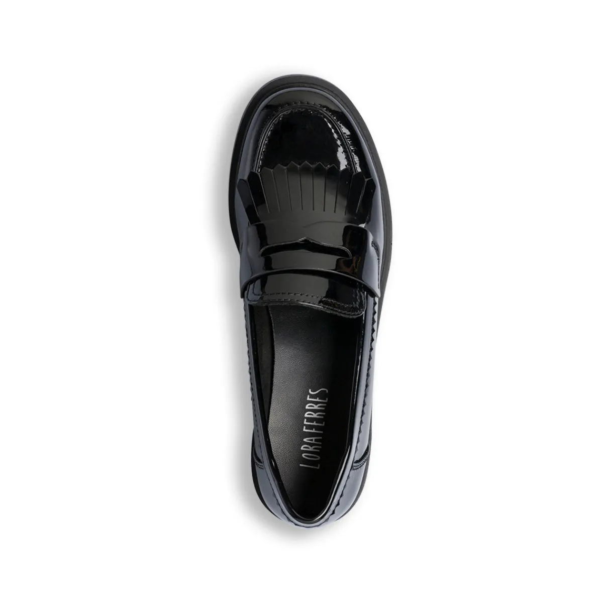 Hot Mocassini nere da Donna con frange Donna Mocassini Donna