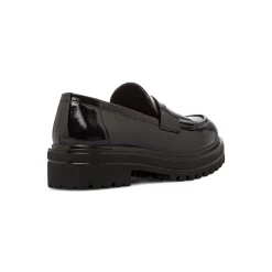 Best Mocassini neri da Donna con frange effetto vernice Donna Mocassini Donna