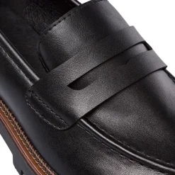 Best Mocassini neri da Donna con dettaglio marrone Donna Mocassini Donna