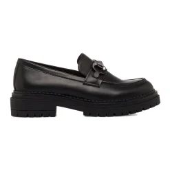 Online Mocassini neri da Donna con dettaglio catena Donna Mocassini Donna